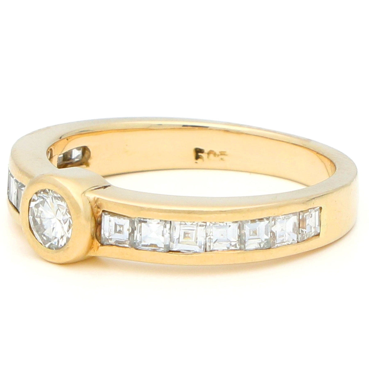 Diamond 14k Bezel Set Ring 17481-9206