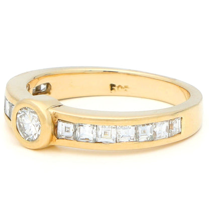 Diamond 14k Bezel Set Ring 17481-9206