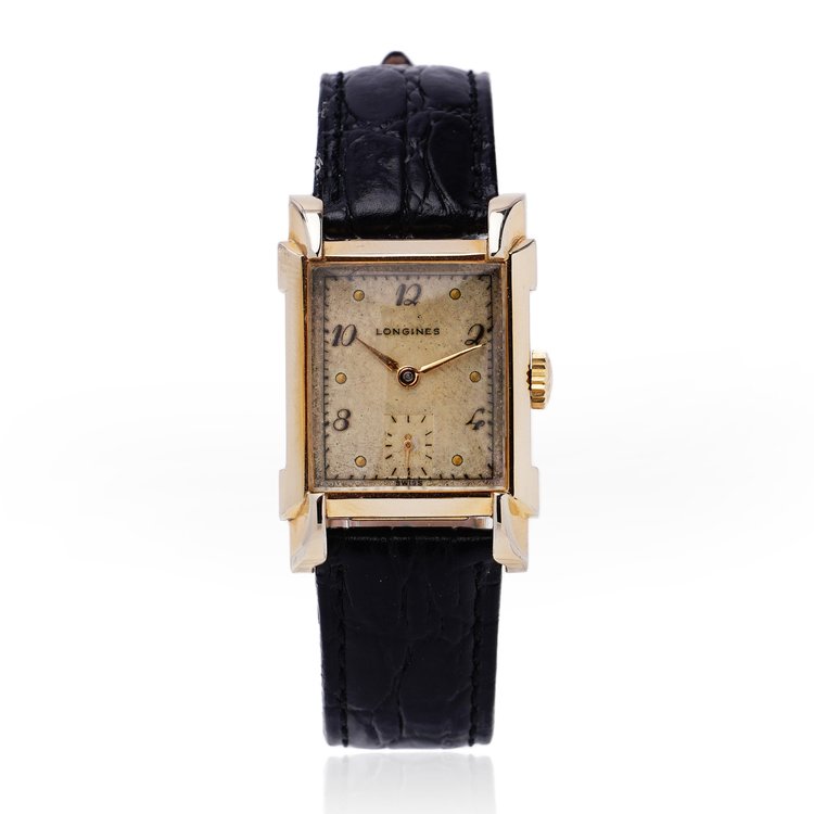 Vintage 1940s Longines Wittnauer Manual Watch; Ref A25182, 10ct Yellow Gold Filled Manual Wind Wristwatch. Circa 1949