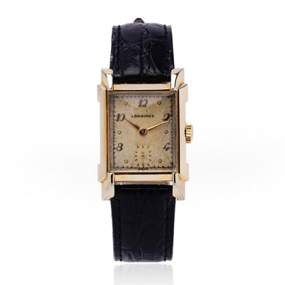 Vintage 1940s Longines Wittnauer Manual Watch; Ref A25182, 10ct Yellow Gold Filled Manual Wind Wristwatch. Circa 1949
