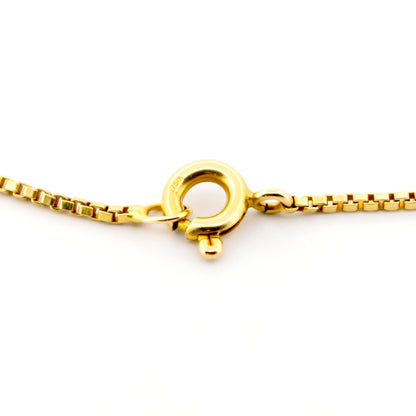 Vintage Peridot Ruby Sapphire Multi Colour Gemstone Necklace in 18ct Gold