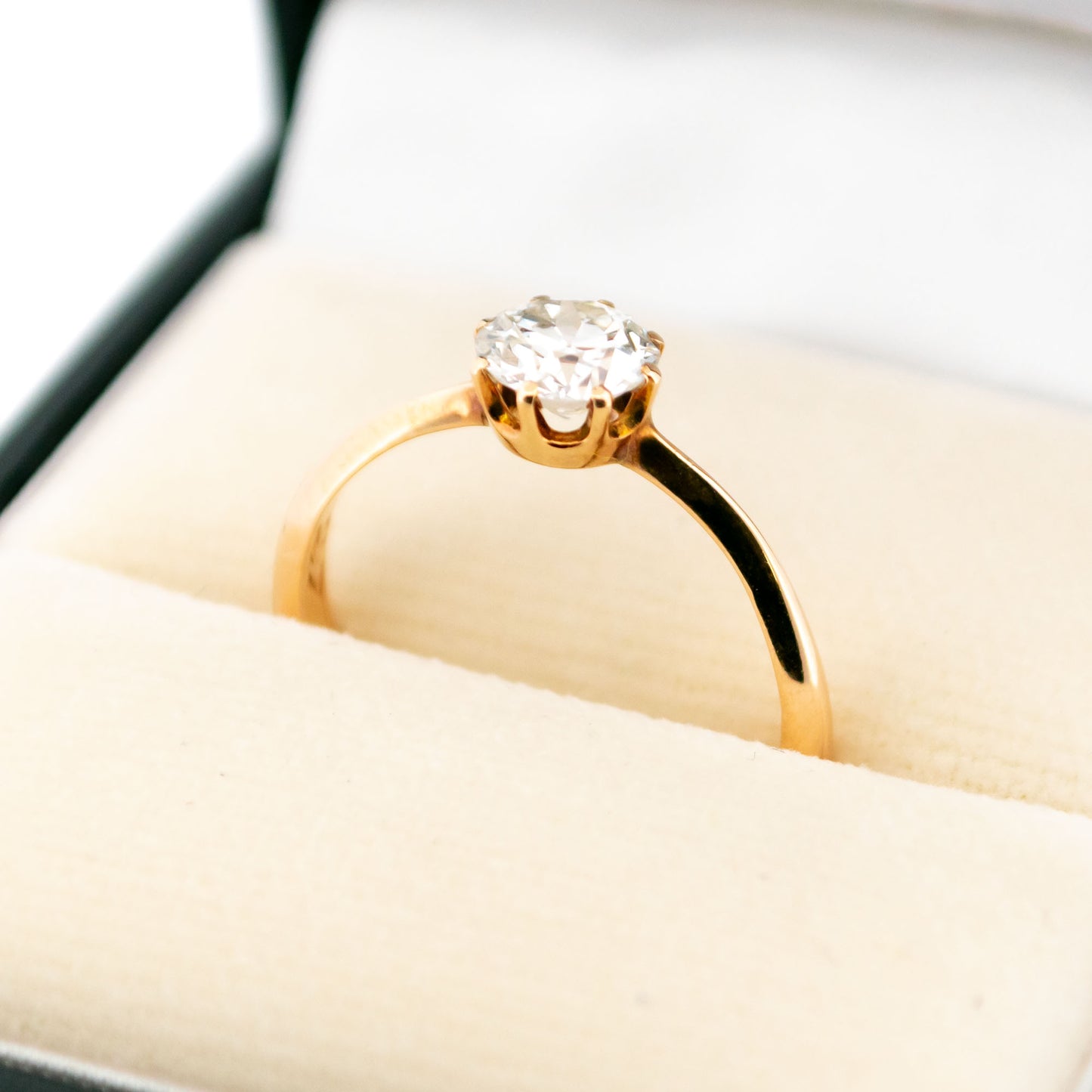 Diamond 14 Carat Gold Solitaire Ring