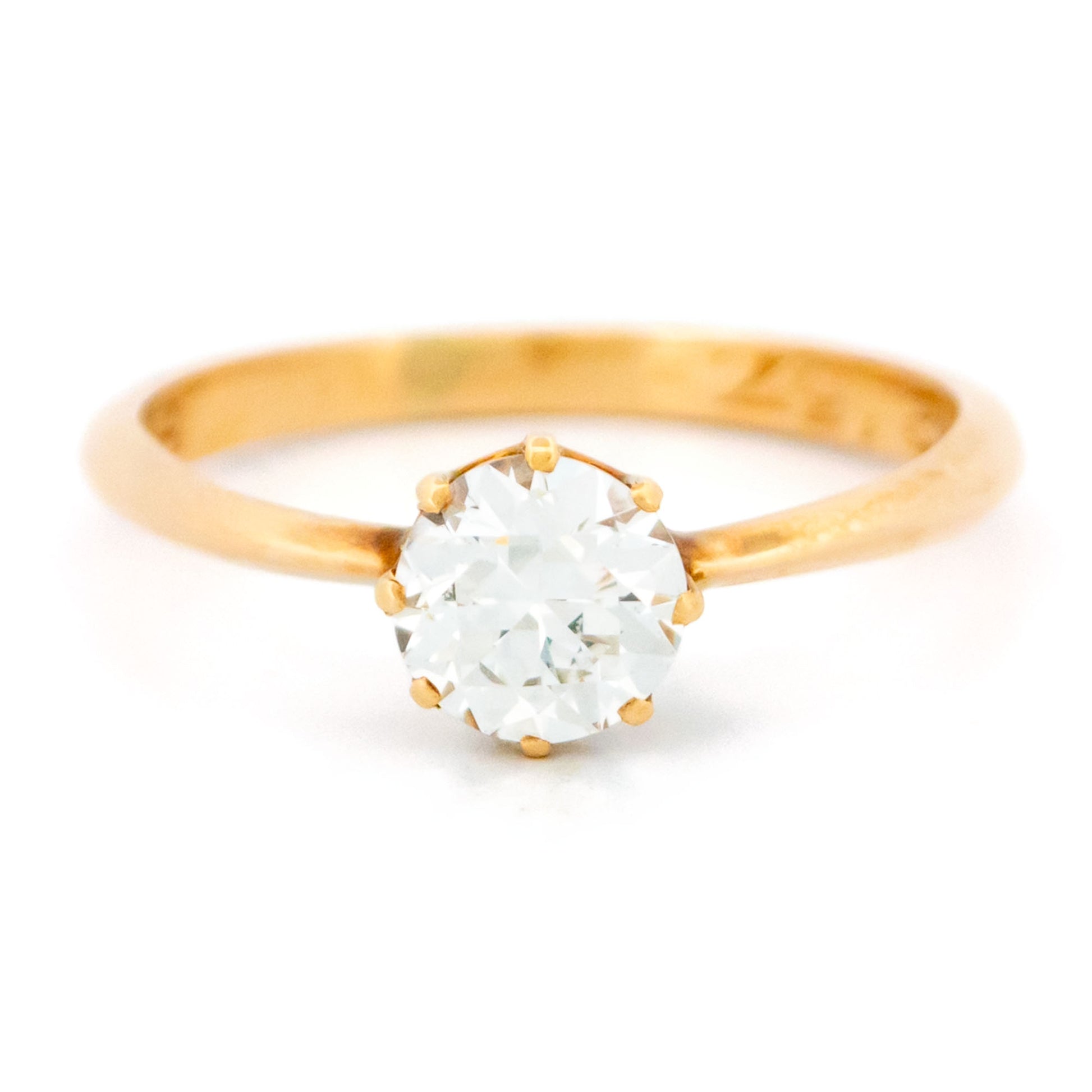 Diamond 14 Carat Gold Solitaire Ring