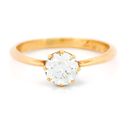 Diamond 14 Carat Gold Solitaire Ring