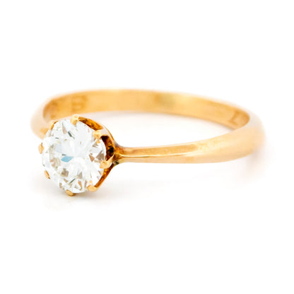Diamond 14 Carat Gold Solitaire Ring