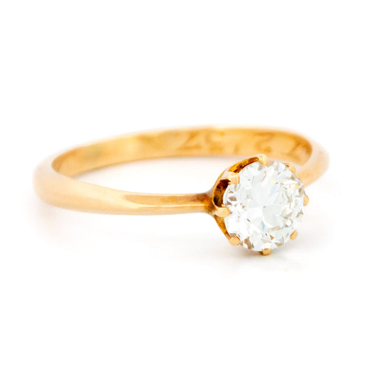 Diamond 14 Carat Gold Solitaire Ring