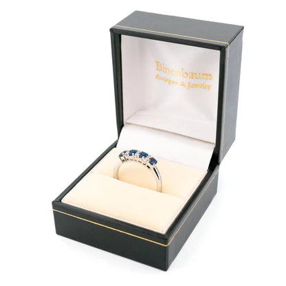 Diamond Sapphire 14k Row Ring 17515-9263