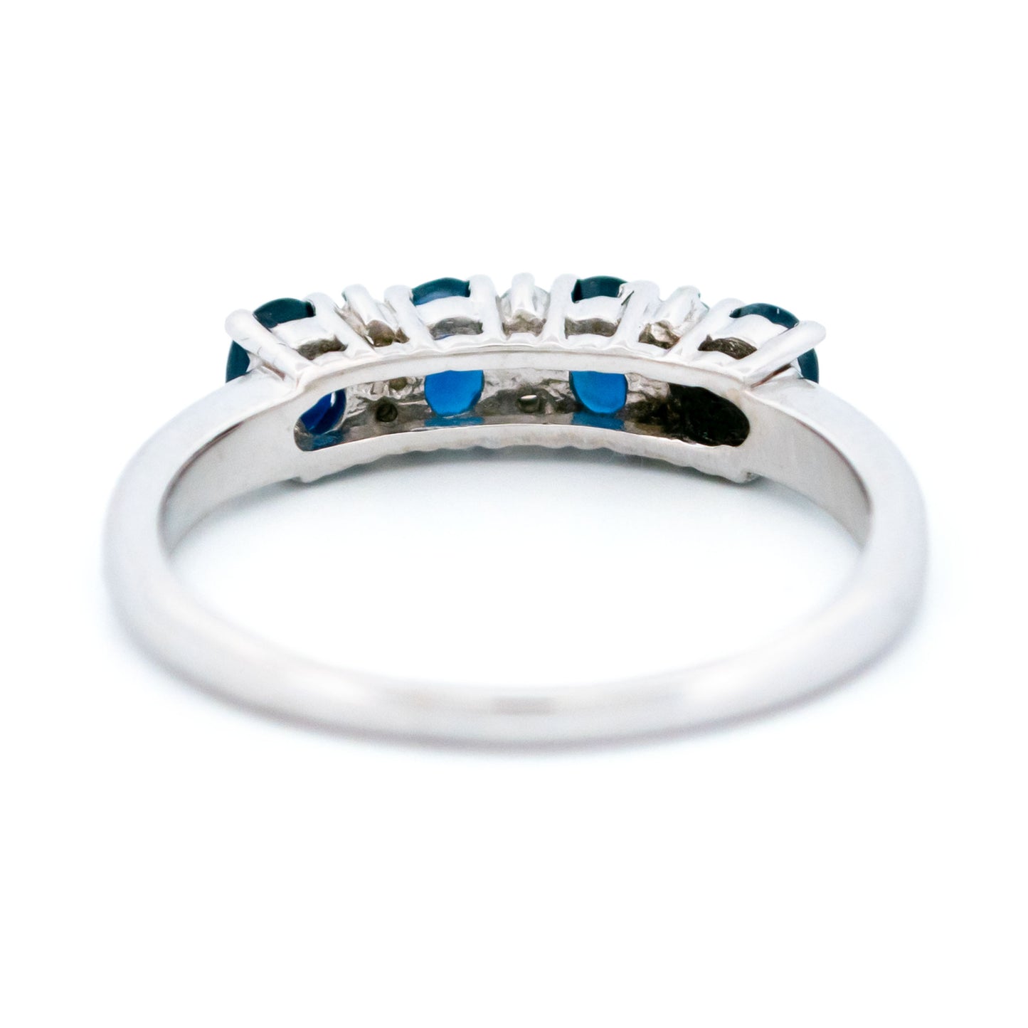 Diamond Sapphire 14k Row Ring 17515-9263