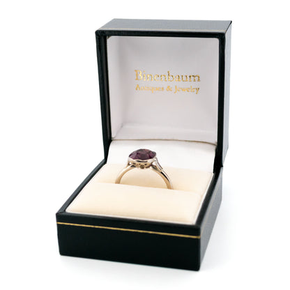 Diamond Spinel 14 Carat White Gold Solitaire Ring