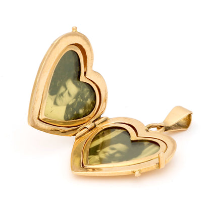 14 Carat Gold Heart-Shape Locket
