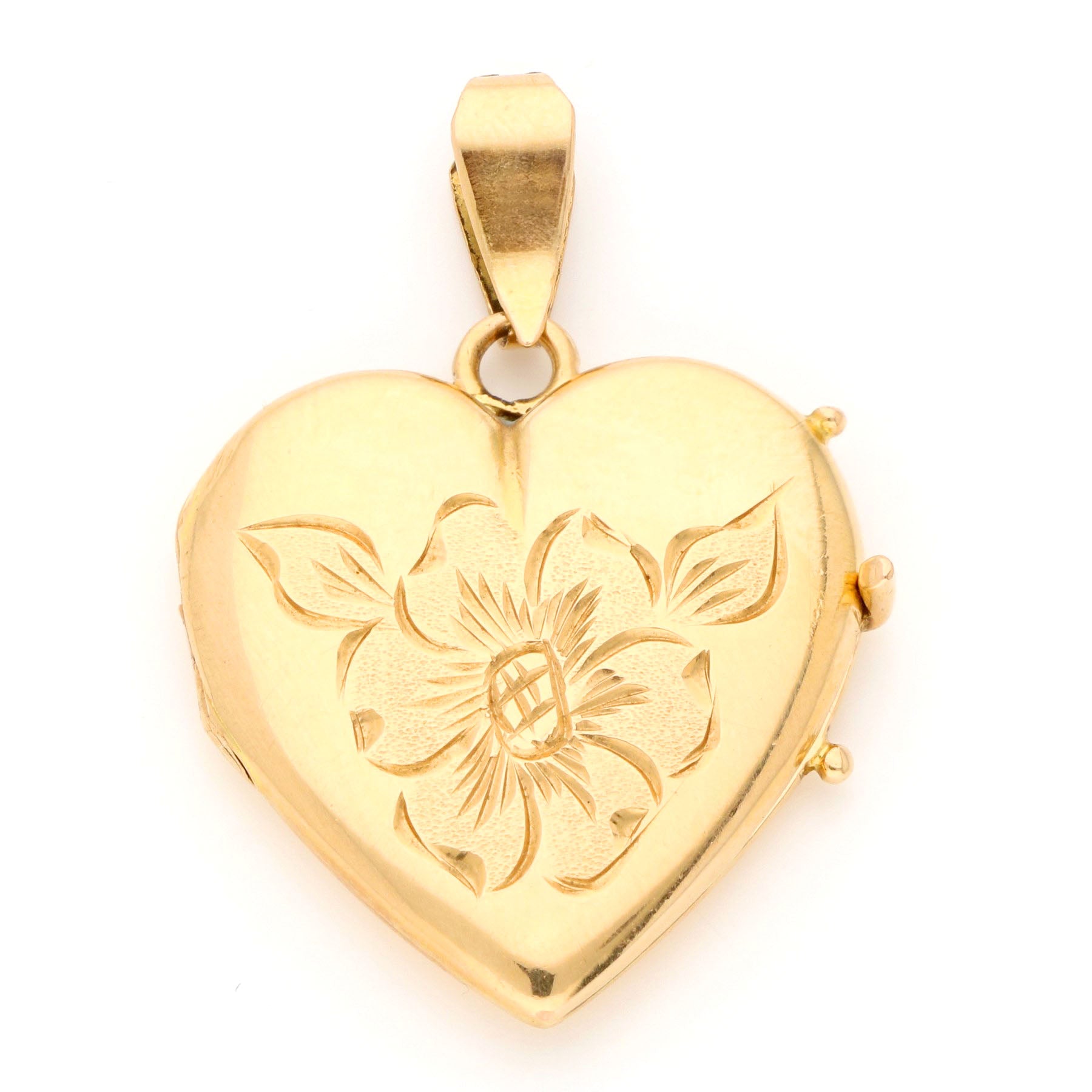 14 Carat Gold Heart-Shape Locket