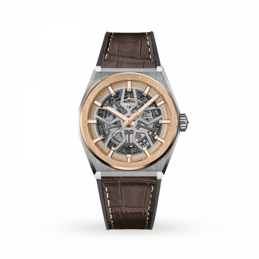 Zenith Defy Classic Titanium and Rose Gold 41mm Automatic Watch, model 87.9001.670/79.R589