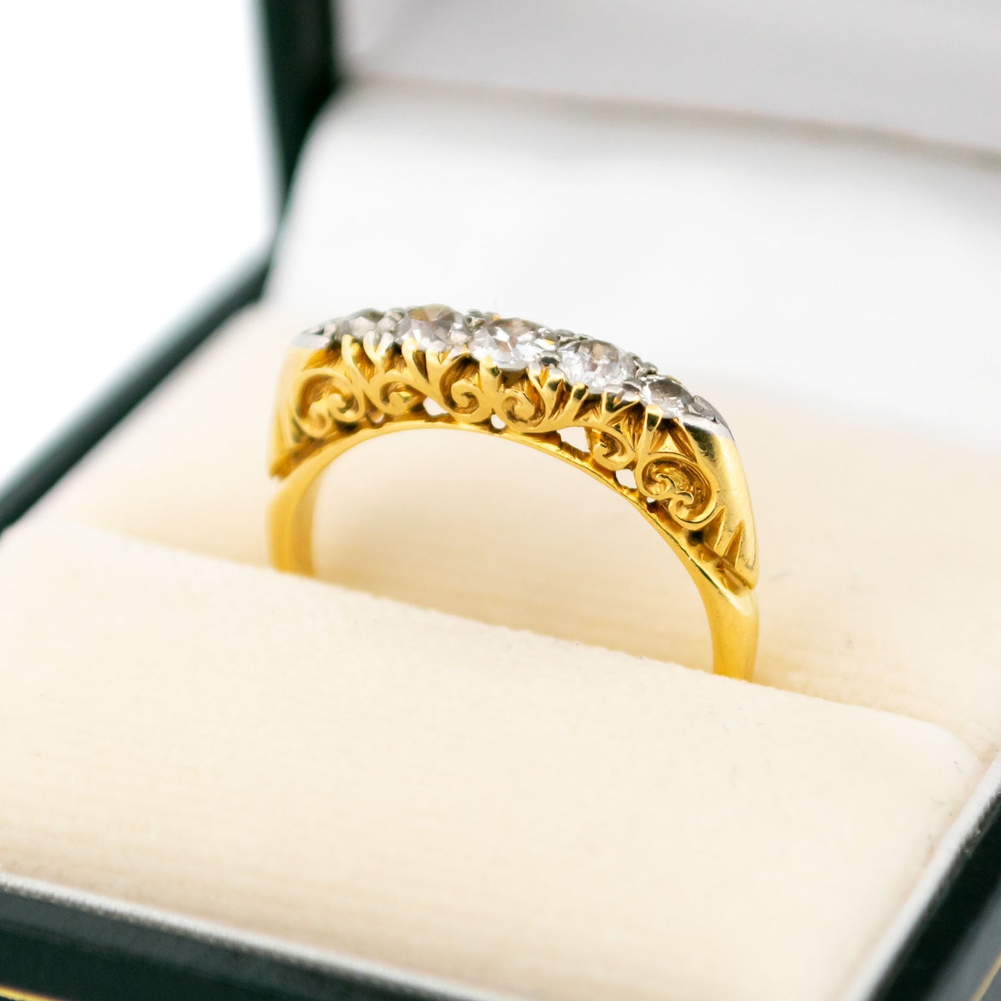 Diamond 18 Carat Gold Row Ring