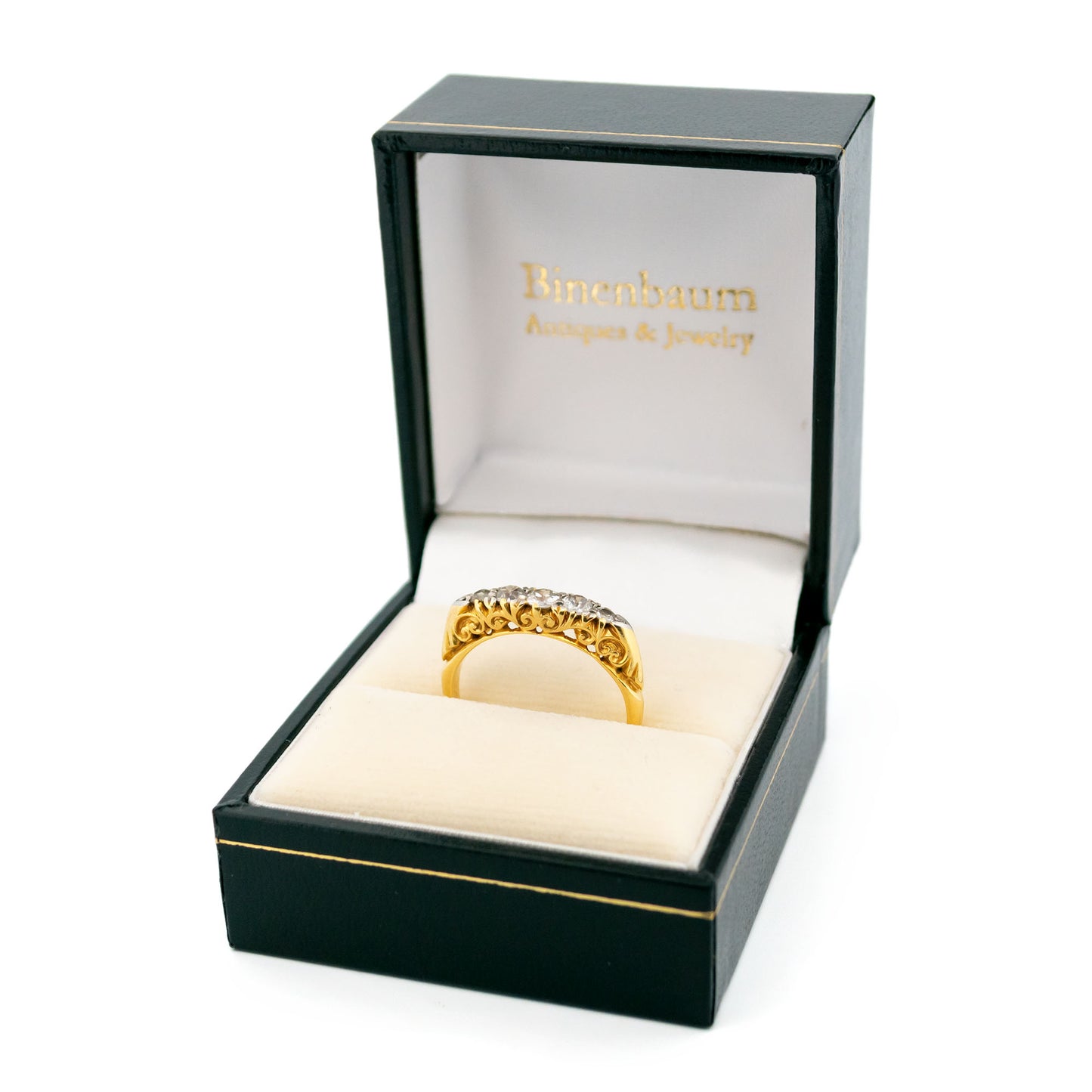Diamond 18 Carat Gold Row Ring