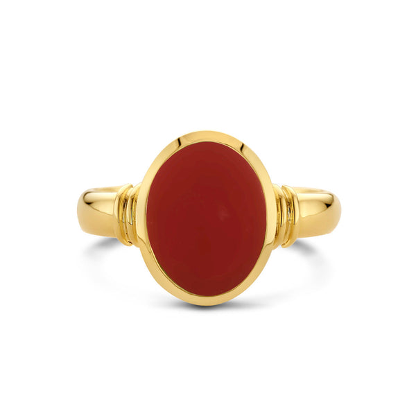 Carnelian 14ct Signet Ring