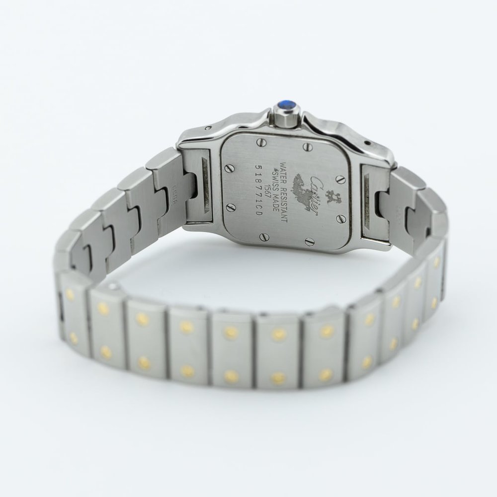 Cartier Santos Galbee 1567 Steel and Gold Quartz Watch