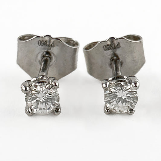 Single Stone 0.25ct Diamond Solitaire Stud Earrings