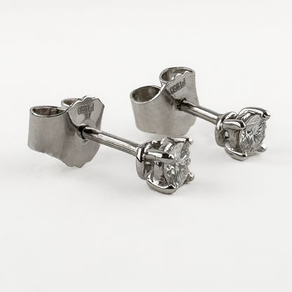 Single Stone 0.25ct Diamond Solitaire Stud Earrings