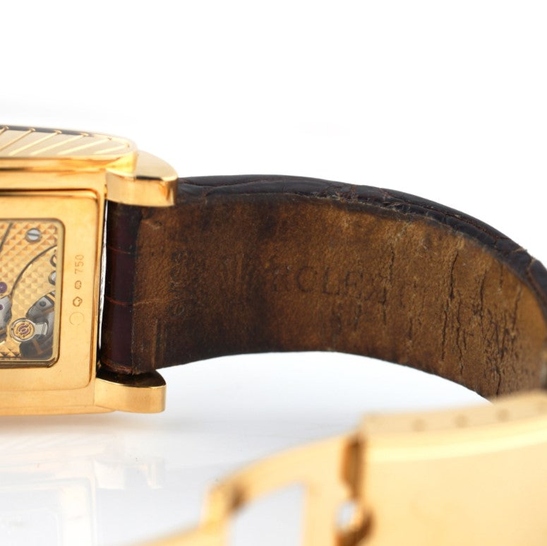 Vintage Rolex Cellini Prince 5440 Gold Watch with Champagne Dial and Exhibition case back