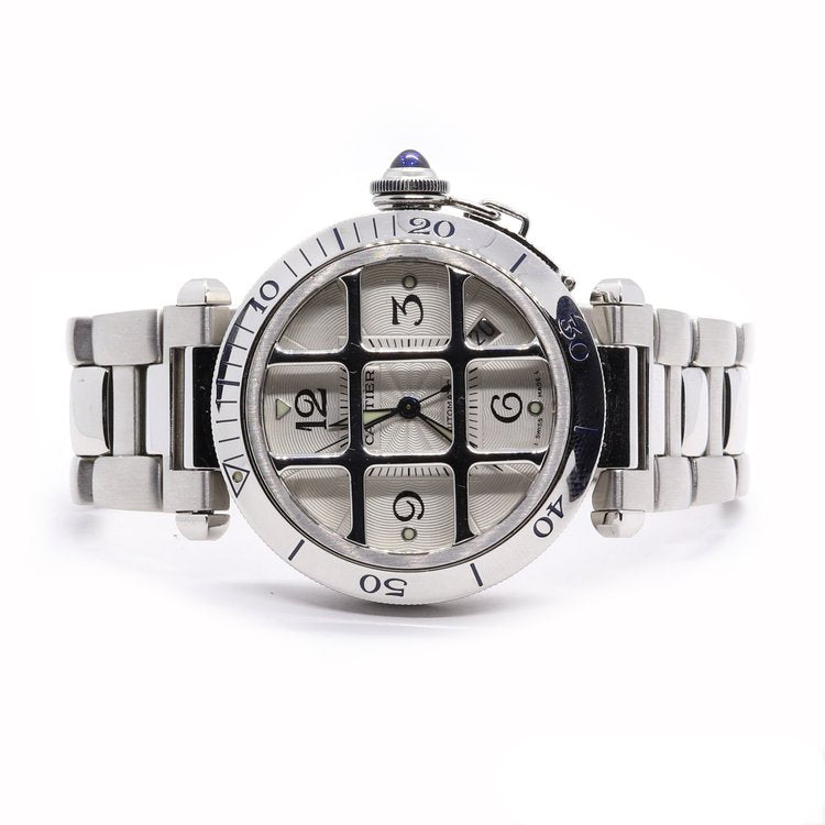 Cartier Pasha Stainless Steel with Grill Automatic Watch