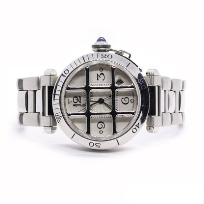 Cartier Pasha Stainless Steel with Grill Automatic Watch