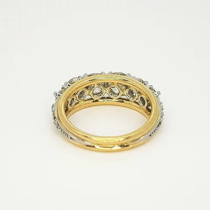 Vintage 1960s Bespoke 2.50ct Old Cut Diamond Ring