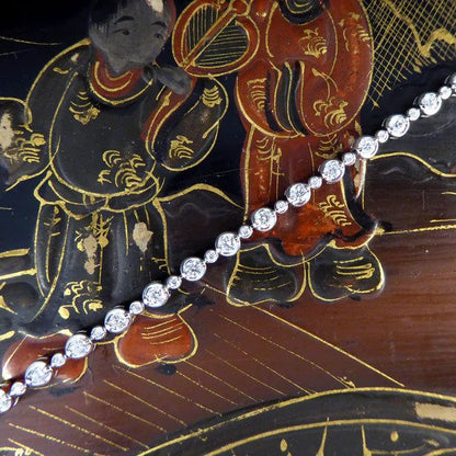 Modern Diamond Tennis Bracelet, 1.50 carats