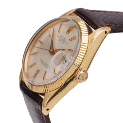 Vintage Rolex Oyster Perpetual Date 18ct Yellow Gold 34mm Automatic Watch, Ref 1503