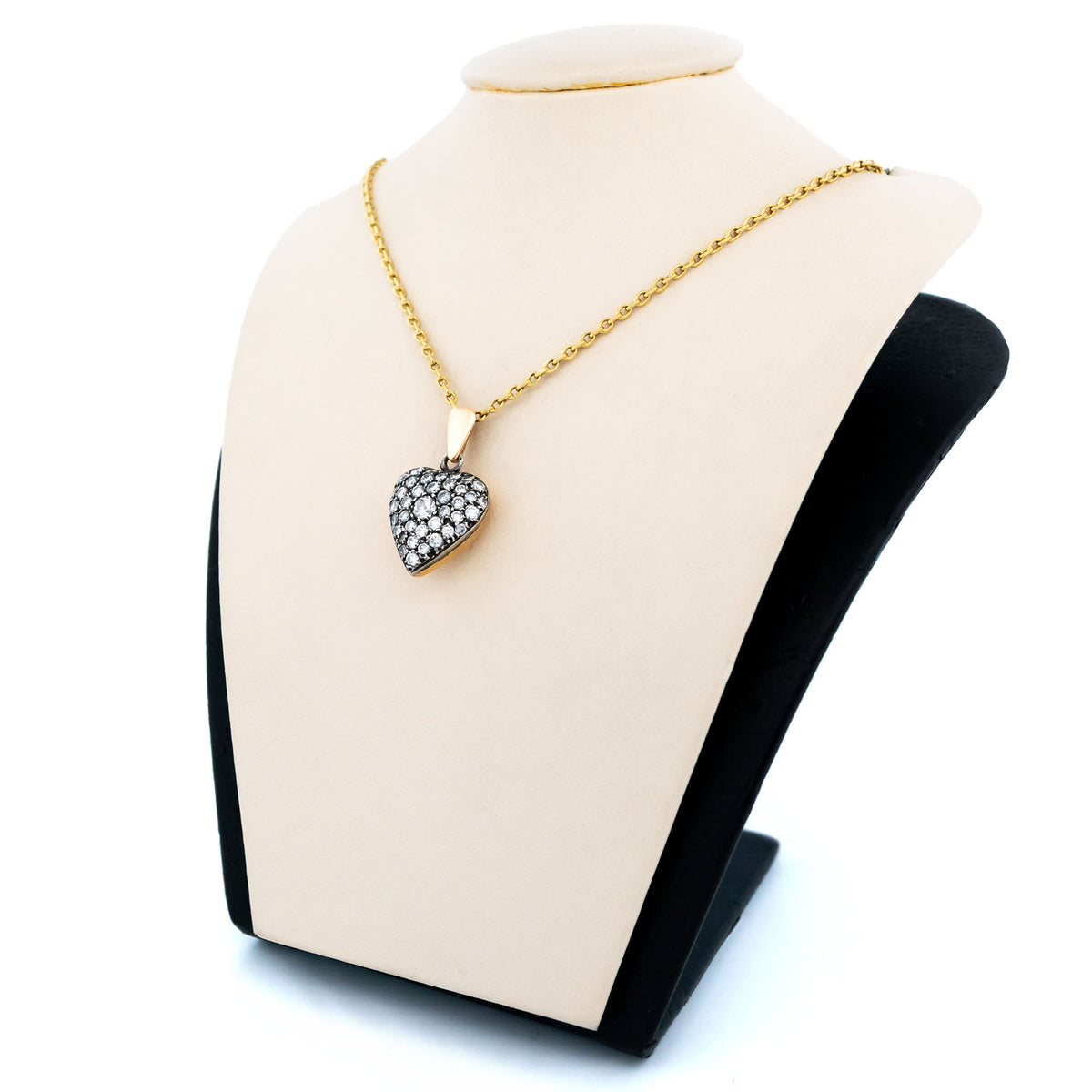 Diamond 14k 925' Silver Heart-Shape Pendant 18020-9396 Image4