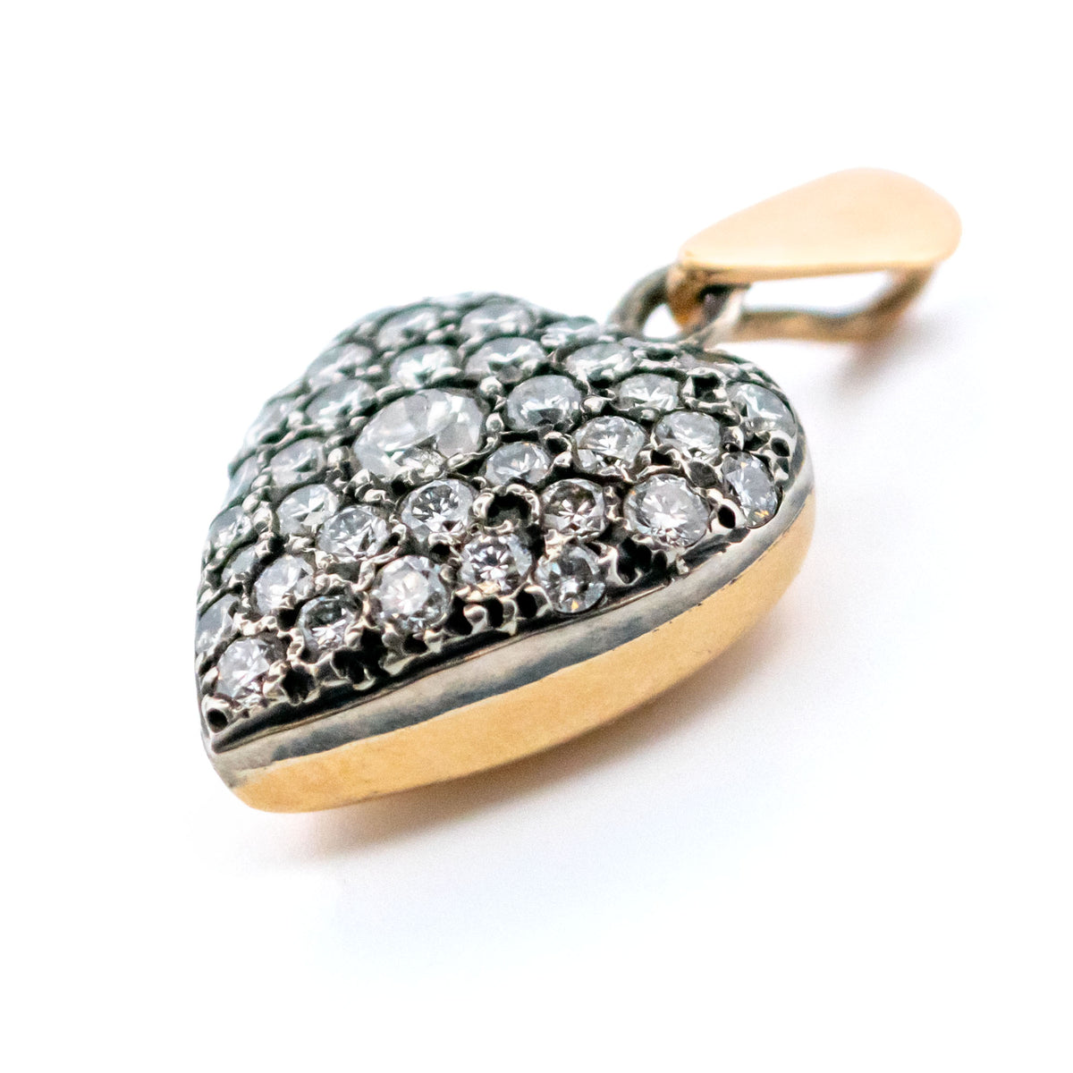 Diamond 14k 925' Silver Heart-Shape Pendant 18020-9396 Image1
