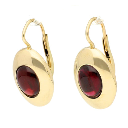 Garnet 14k Dormeuse Earrings 18121-9464