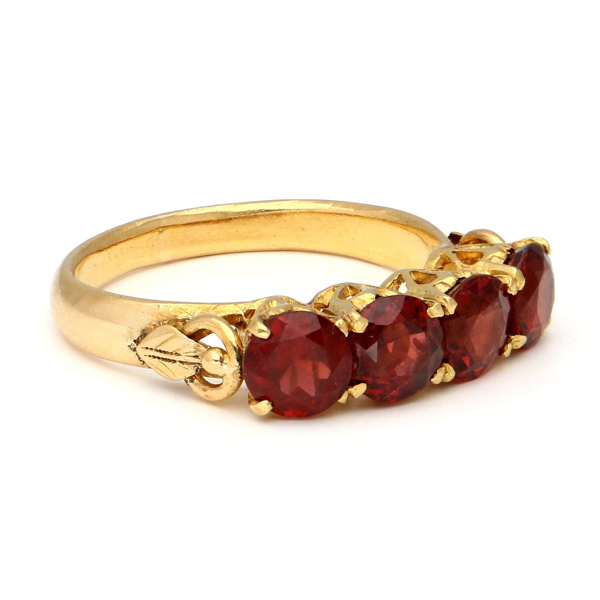 Garnet 20ct Row Ring