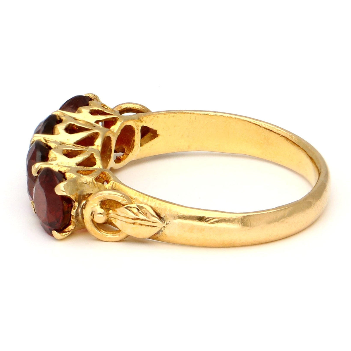 Garnet 20ct Row Ring