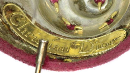 Iconic Vintage Christian Dior Suede Covered Diamond Set Brooch and Earrings Suite, 6.74ct