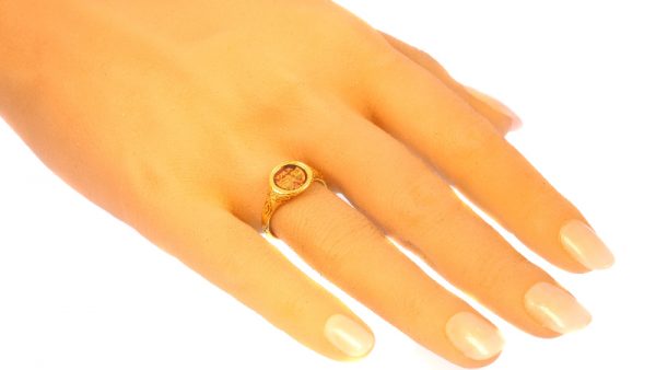Antique Renaissance Brotherhood Coat of Arms Ring, 18ct Gold