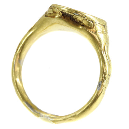 Antique Renaissance Brotherhood Coat of Arms Ring, 18ct Gold