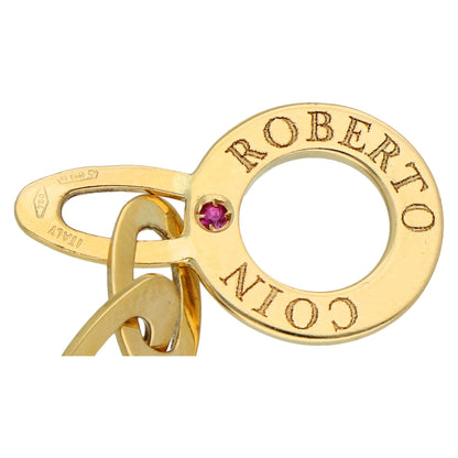 Diamond Ruby And Sapphire 18 Carat Gold Fancy Link Bracelet