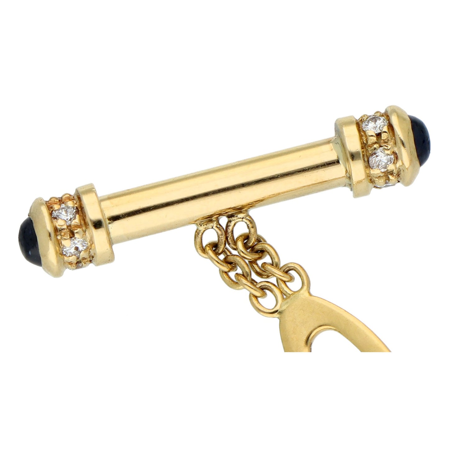 Diamond Ruby And Sapphire 18 Carat Gold Fancy Link Bracelet