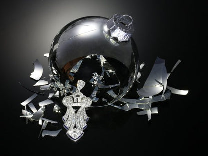 Antique Art Deco Baguette Cut Sapphire and Diamond Pendant, Platinum, Circa 1920