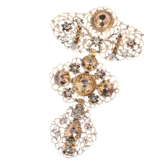 Antique Georgian 18ct Gold Diamond Set Cross