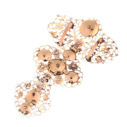 Antique Georgian 18ct Gold Diamond Set Cross