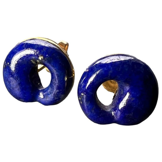 Elsa Perretti for Tiffany and Co Lapis Lazuli Stud Earrings