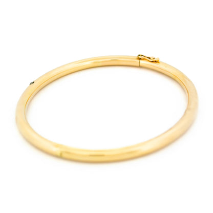 Diamond 14ct Solid Bangle Bracelet