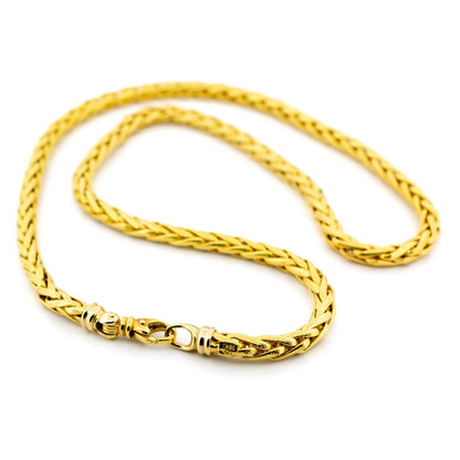 18ct Wheat Spiga Link Chain