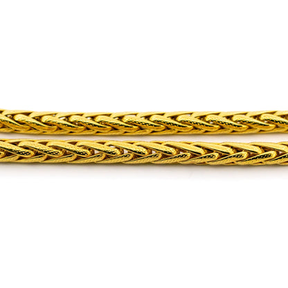18ct Wheat Spiga Link Chain