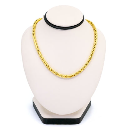 18ct Wheat Spiga Link Chain
