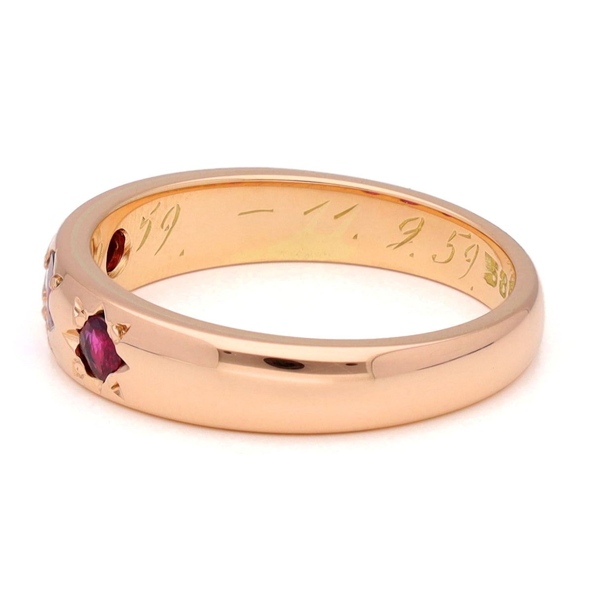 Ruby 14ct Gypsy Ring