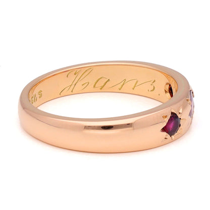 Ruby 14ct Gypsy Ring