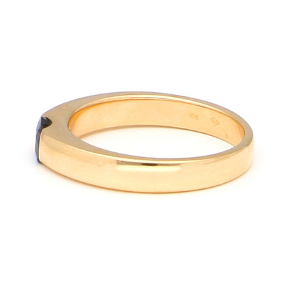 Sapphire 18ct Gypsy Ring