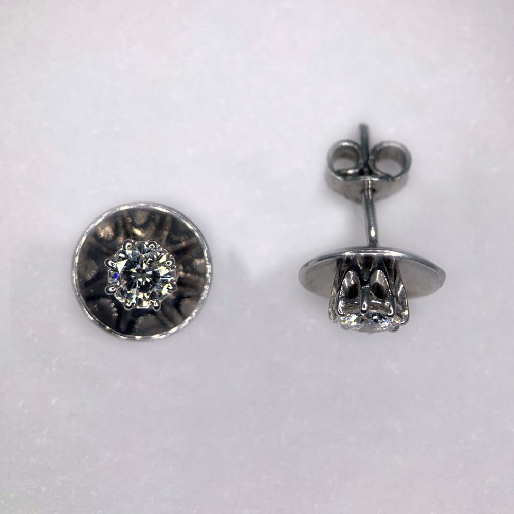 Vintage Diamond Stud Earrings